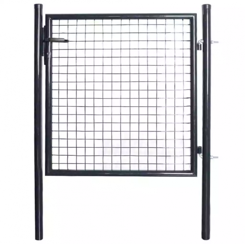 Portillon de jardin 1m70 x 1m à sceller, gris anthracite