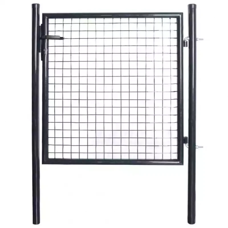 [MMT120G] Portillon de jardin grillagé à sceller 1,20m x L1m (Anthracite RAL 7016)