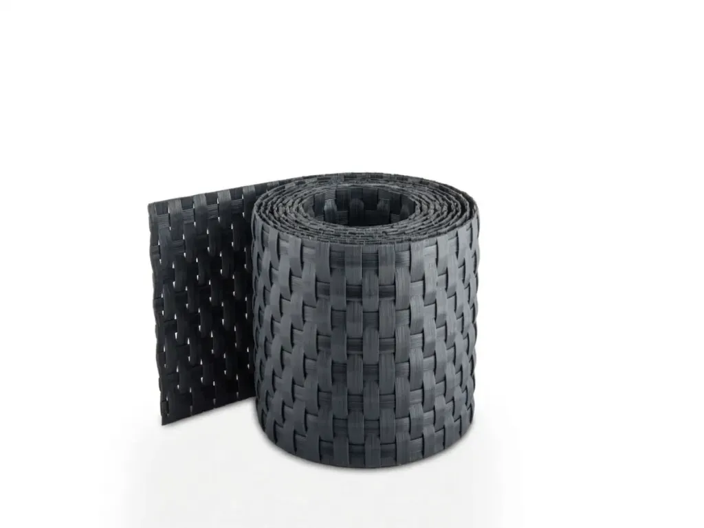 [PG10G] Bande rotin 255x10cm - Gris anthracite