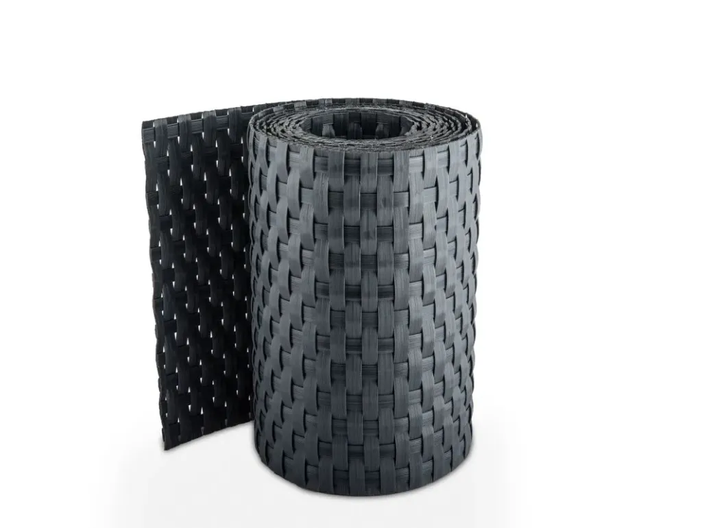 [PG19G] Bande rotin 255x19cm - Gris anthracite