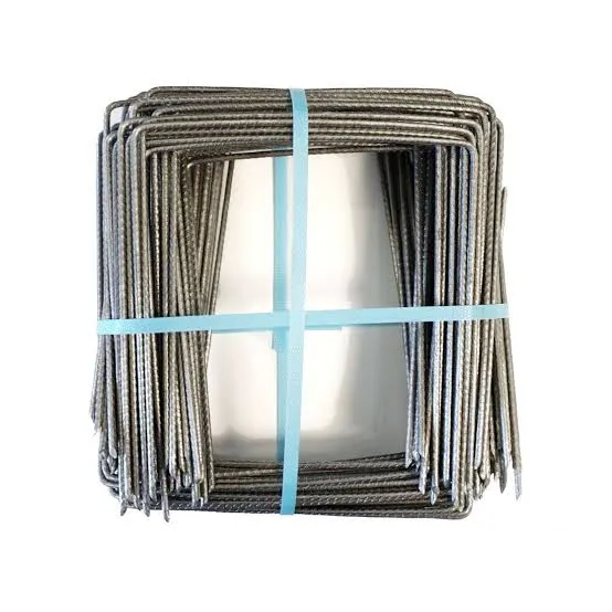 Agrafe de fixation pour toile de paillage et géotextile 200x200x200x4.0mm, 50 pcs, noir